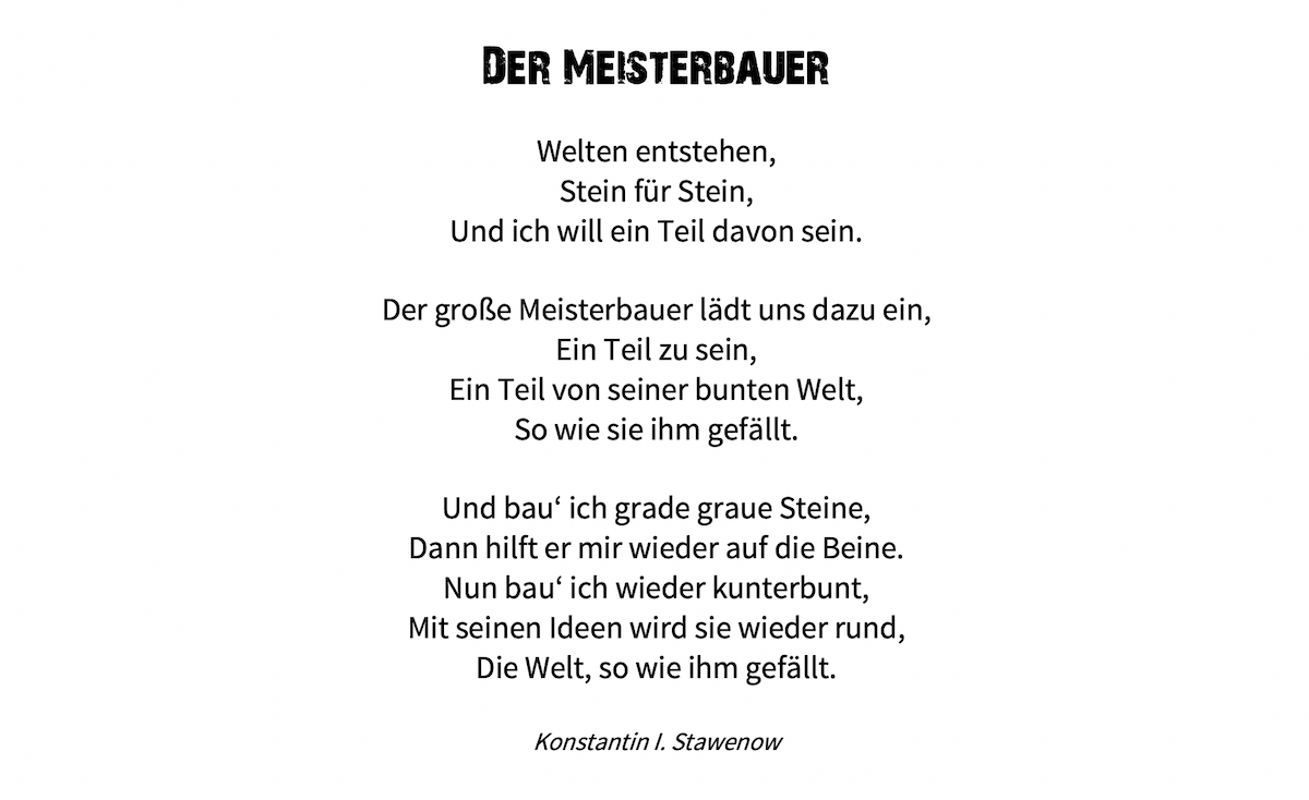 Der Baumeister